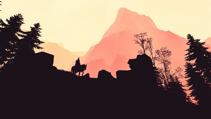 Geralt from The Witcher 3: Wild Hunt on horseback