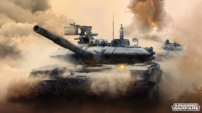 Armored Warfare tanks in dust