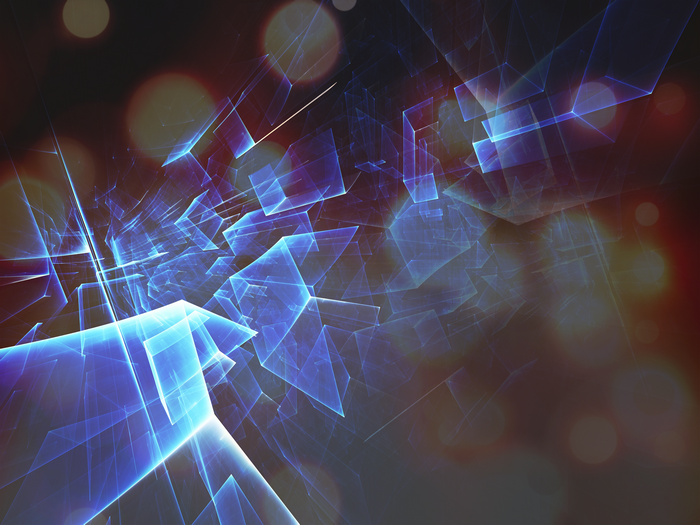 Abstract digital art with bokeh