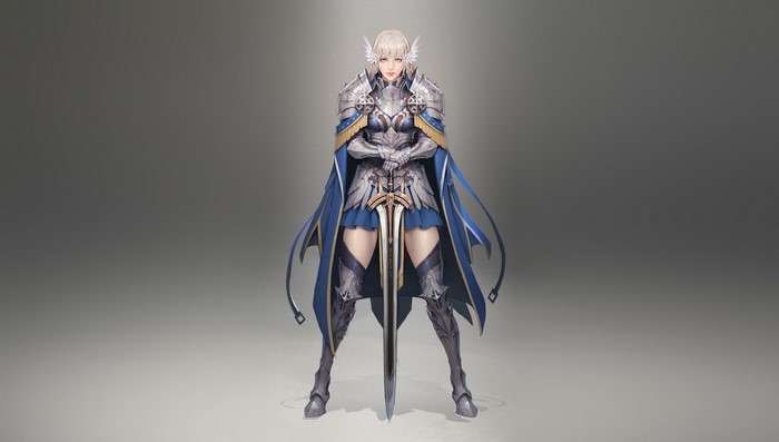 4K Fantasy Art of a Knight with Sword