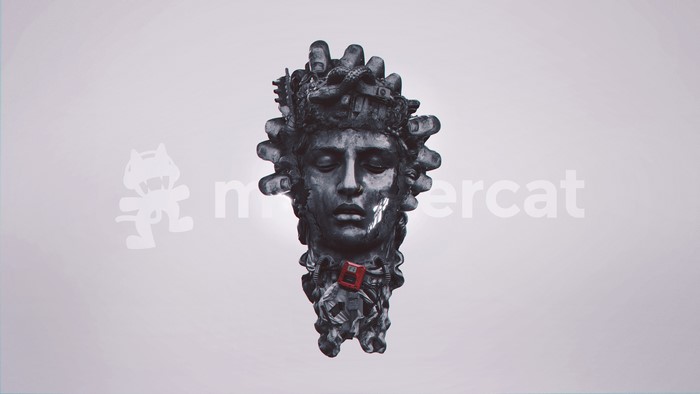 Aero Chord statue with Monstercat logo