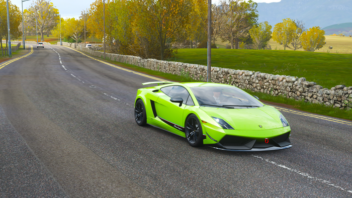 Green Lamborghini Gallardo from Forza Horizon 4