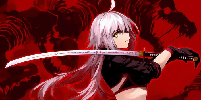 Jeanne d'Arc (Alter) from Fate/Grand Order with Katana