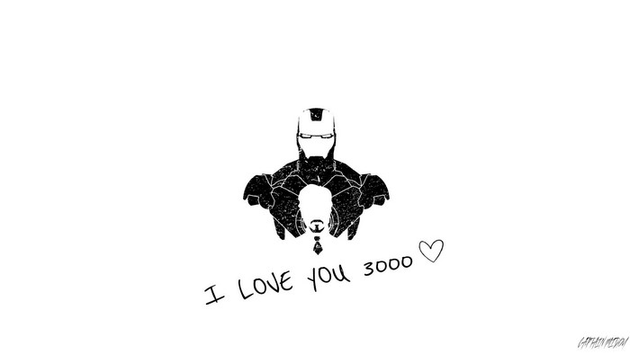 Iron Man from Avengers Endgame with "I Love You 3000"