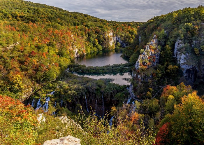 Plitvice Lakes National Park in Fall, Croatia
