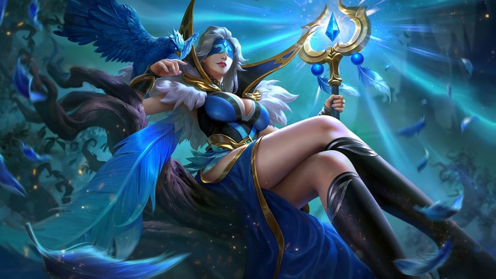 Pharsa Indigo Aviatrix from Mobile Legends