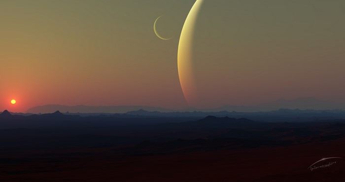 4K Digital Art Planet Landscape