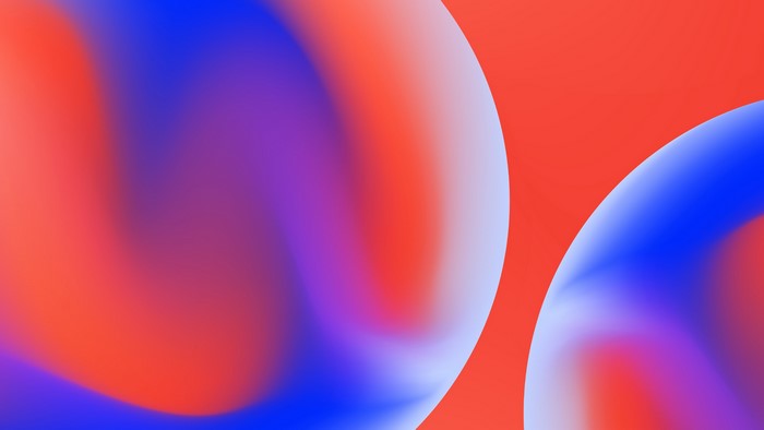4K Abstract Digital Art with Orange Background
