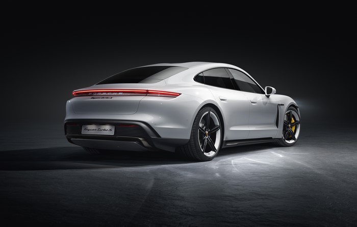 Porsche Taycan Turbo S electric car