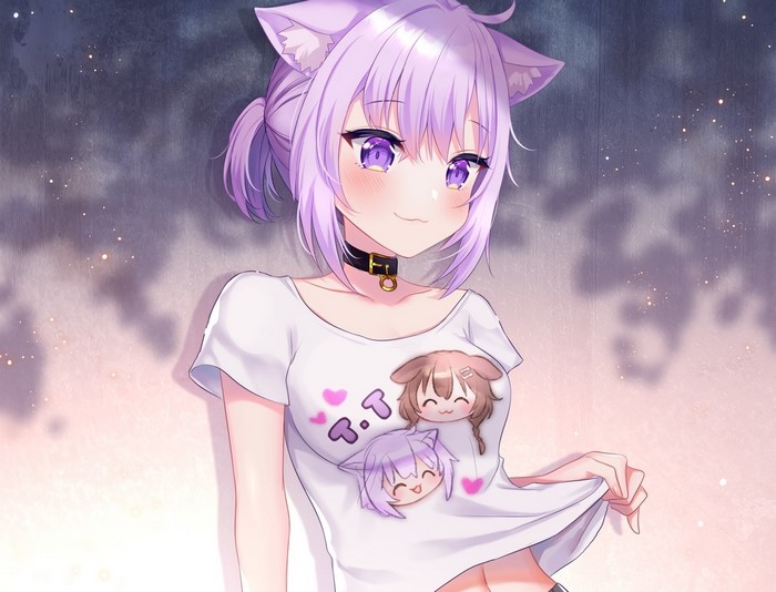 Nekomata Okayu and Inugami Korone from Hololive