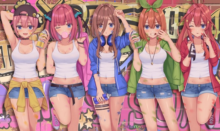 5-toubun no Hanayome Portrait of Nakano Sisters