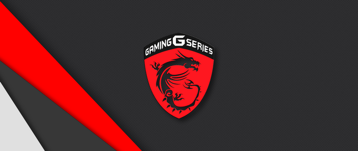 MSI Gaming Series logo on carbon fiber background