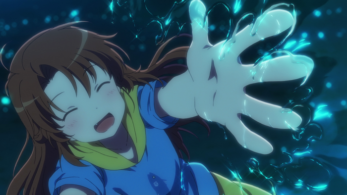Koshigaya Komari from Non Non Biyori reaching out