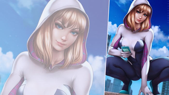 Spider-Gwen from Marvel Comics