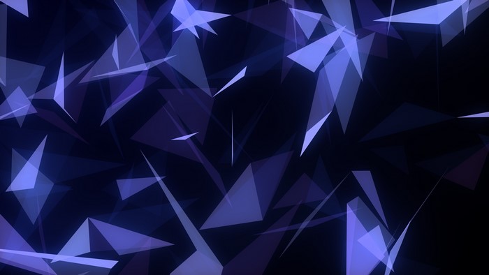 Abstract Blue Geometric Shapes 4K
