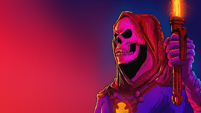 Skeletor from Masters of the Universe artwork