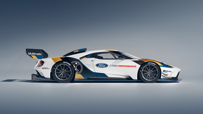 Ford GT Mk II race car with Multimatic livery