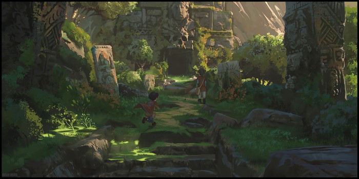 4K Maya ruins in a forest by Danar Worya
