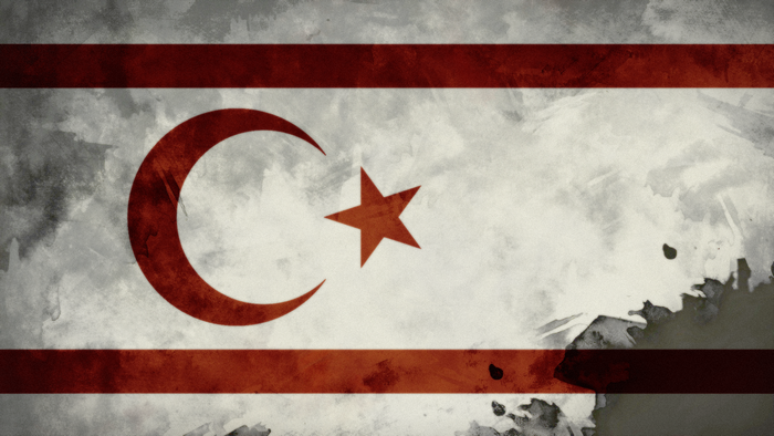 Grunge flag of Northern Cyprus