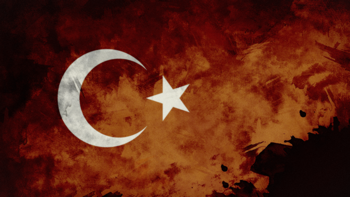 Grunge Turkish Flag