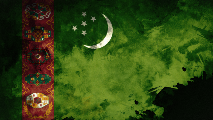 Grunge Turkmenistan Flag