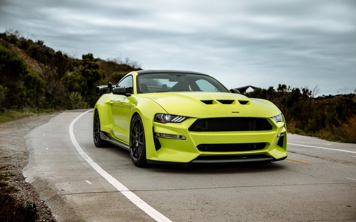 4K Ford Mustang GT on a Coastal Road