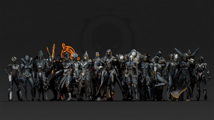 Warframe characters with Graxx Skins
