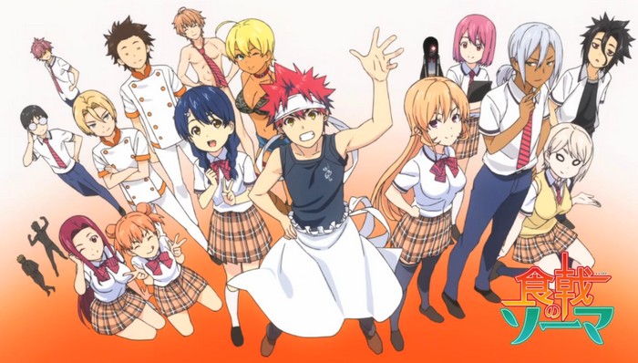 Shokugeki no Souma characters group portrait