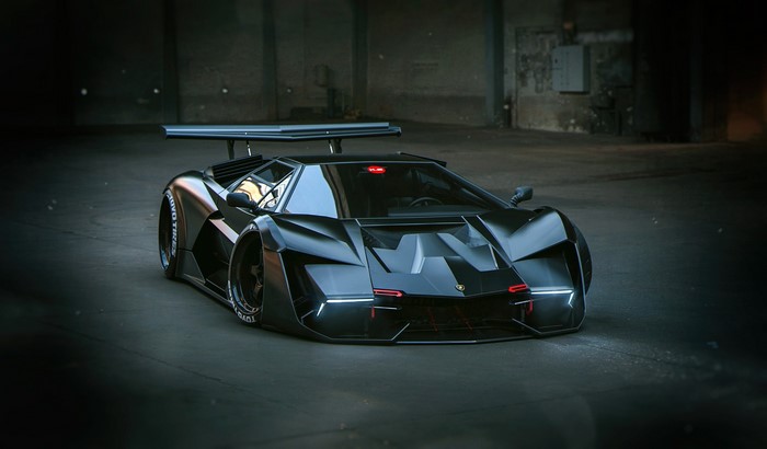 Black Lamborghini Countach by Khyzyl Saleem