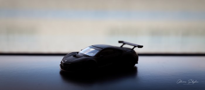Black Acura NSX toy car