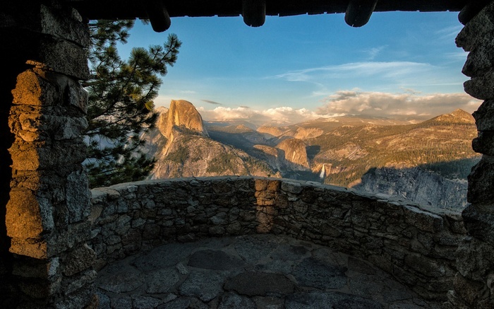 Yosemite Valley Overlook with Half Dome