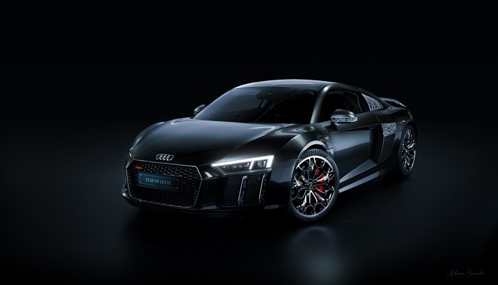 Black Audi R8 Star of LUCIS