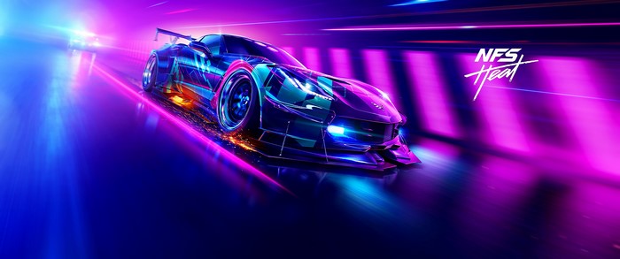 Corvette C7 Z06 in Neon Retrowave Style