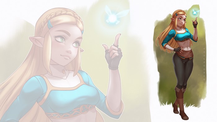 Princess Zelda from The Legend of Zelda: Breath of the Wild