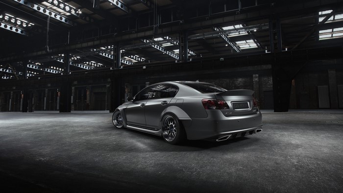 Silver Lexus GS F Sport widebody render