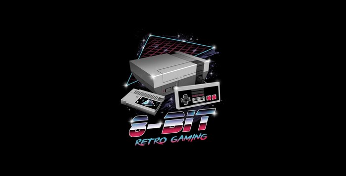 8-Bit Retro Gaming Console and Controller