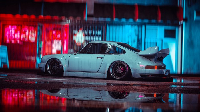 Porsche, car, Porsche 911, Porsche 930, render, digital art, vehicle ...