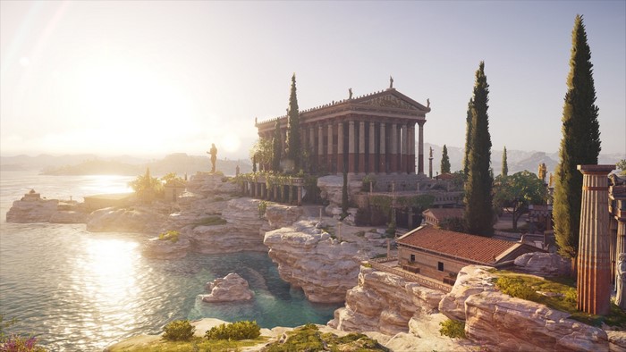 Assassin's Creed Odyssey: Temple on a Cliffside