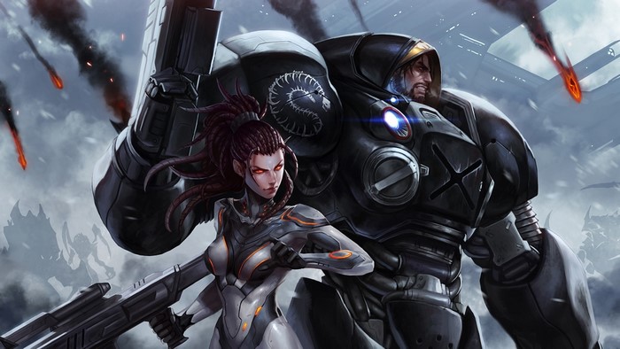 James Raynor and Sarah Kerrigan from StarCraft
