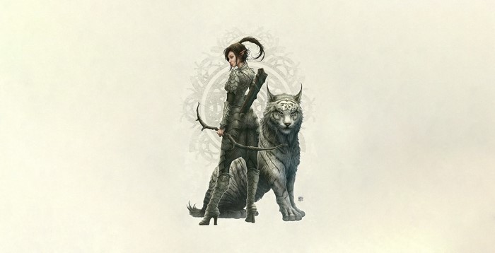Archer with a white lynx by Kerem Beyit