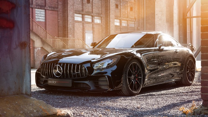 4K Mercedes AMG GTs Black Car