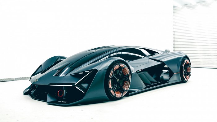 4K Lamborghini Terzo Millennio concept car