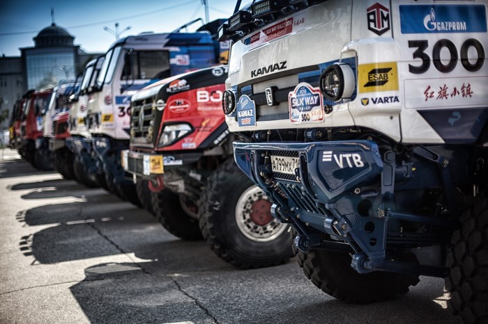 Kamaz trucks in Silk Way Rally