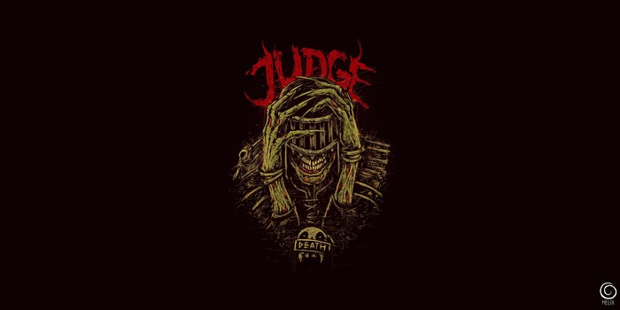 Judge Death from Judge Dredd artwork