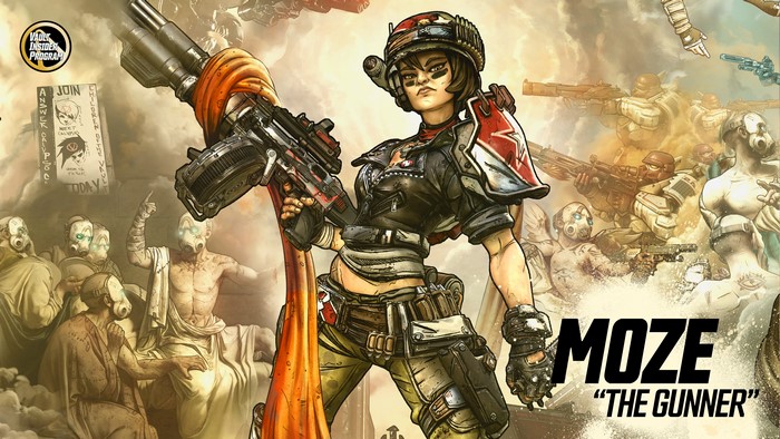 Moze the Gunner from Borderlands 3