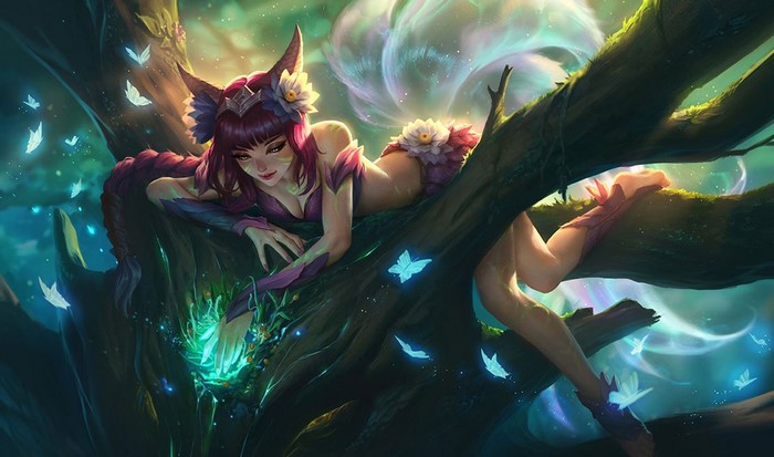 Ahri from League of Legends Elderwood skin