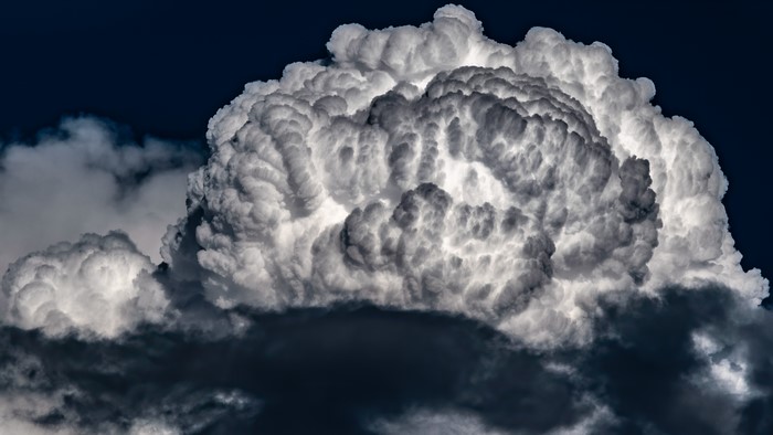 4K photography of dramatic storm clouds