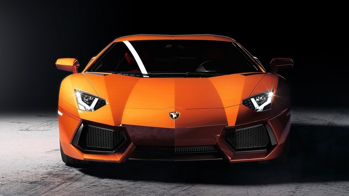 Orange Lamborghini LP-700 Frontal View