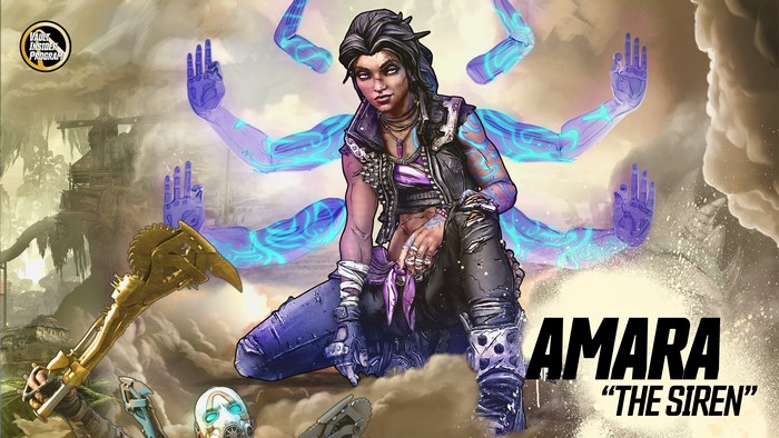 Amara the Siren from Borderlands 3