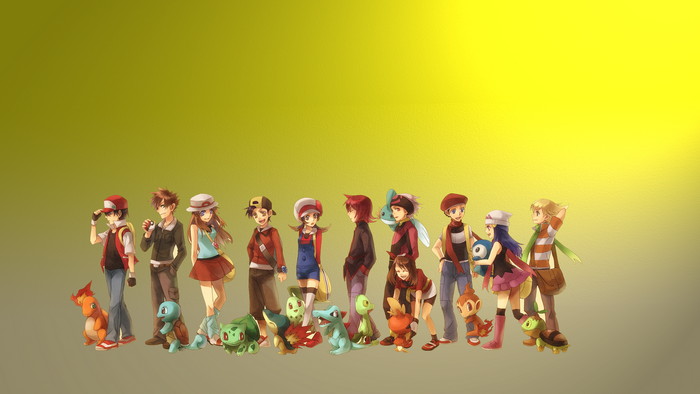 Pokemon Trainers and Starters